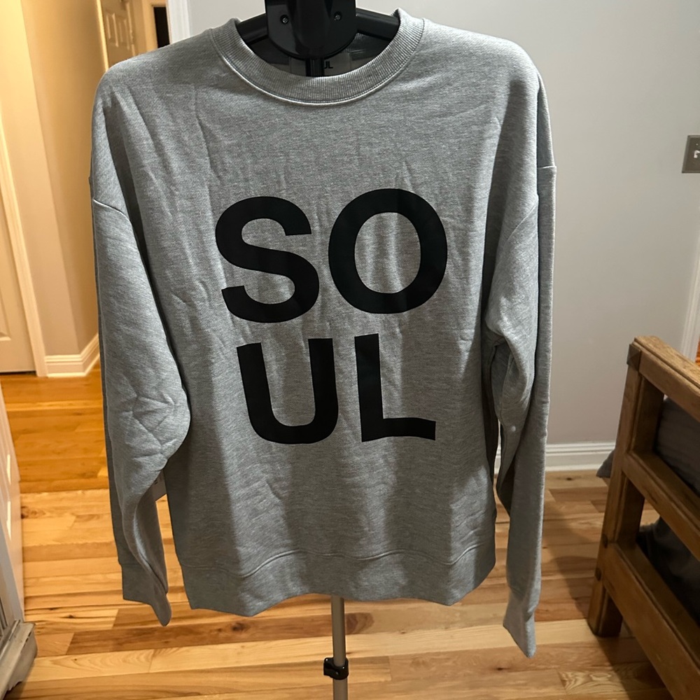 SoulCycle Gray Crewneck Sweater